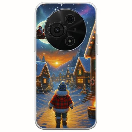 Santa Over The Village TCL 605 Flexible TPU (Διάφανη Σιλικόνη)