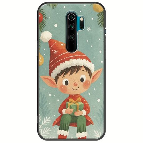 Smiling Elf Present Xiaomi Redmi Note 8 Pro Black TPU (Μαύρη Σιλικόνη)