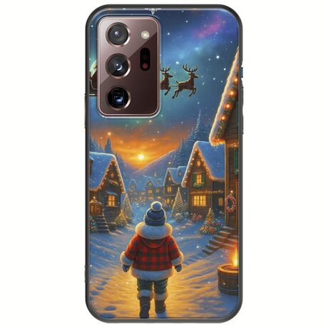 Santa Over The Village Samsung Galaxy Note 20 Ultra Black TPU (Μαύρη Σιλικόνη)