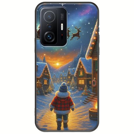 Santa Over The Village Xiaomi 11T / 11T Pro Black TPU (Μαύρη Σιλικόνη)