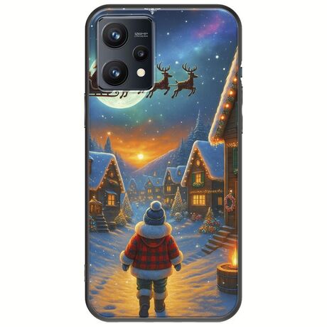 Santa Over The Village Realme 9 4G Black TPU (Μαύρη Σιλικόνη)