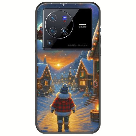 Santa Over The Village Vivo X80 Pro Black TPU (Μαύρη Σιλικόνη)