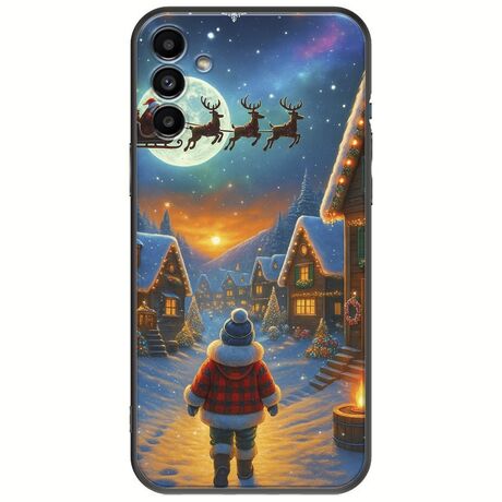 Santa Over The Village Samsung Galaxy A04s Black TPU (Μαύρη Σιλικόνη)