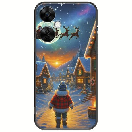 Santa Over The Village OnePlus Nord CE 3 Lite 5G Black TPU (Μαύρη Σιλικόνη)
