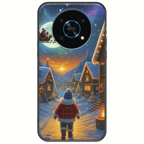 Santa Over The Village Honor Magic 4 Lite 5G Black TPU (Μαύρη Σιλικόνη)