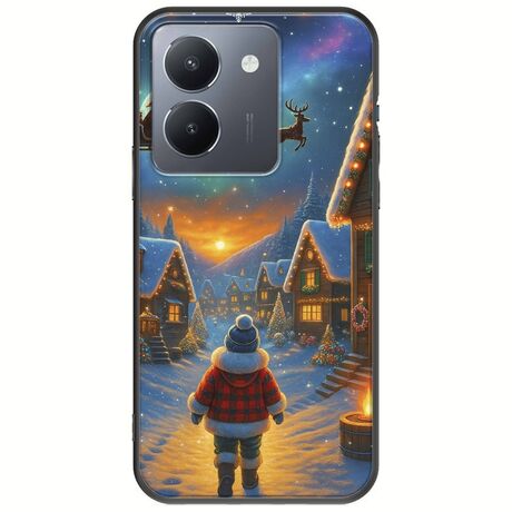 Santa Over The Village Vivo Y36 4G / 5G Black TPU (Μαύρη Σιλικόνη)