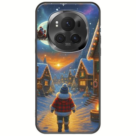 Santa Over The Village Honor Magic 6 Pro 5G Black TPU (Μαύρη Σιλικόνη)