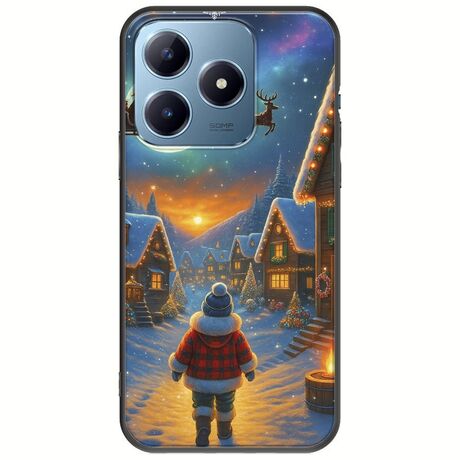 Santa Over The Village Realme C63 Black TPU (Μαύρη Σιλικόνη)