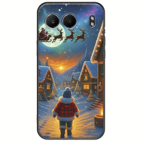 Santa Over The Village OnePlus Nord 4 5G Black TPU (Μαύρη Σιλικόνη)
