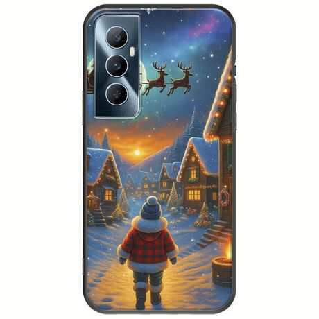 Santa Over The Village Realme C65 4G Black TPU (Μαύρη Σιλικόνη)