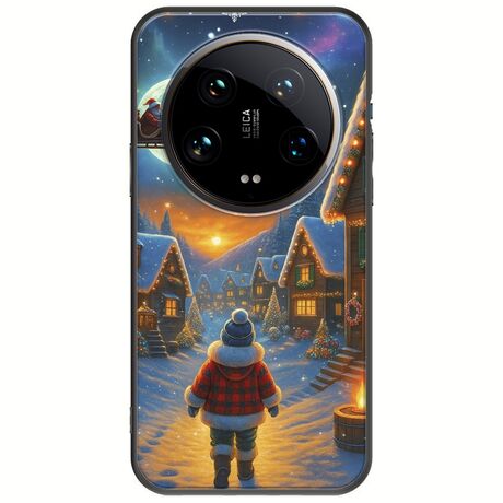 Santa Over The Village Xiaomi 14 Ultra 5G Black TPU (Μαύρη Σιλικόνη)