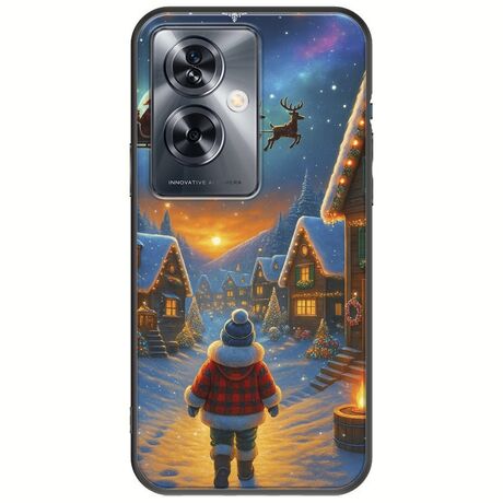 Santa Over The Village OnePlus Nord N30 SE 5G Black TPU (Μαύρη Σιλικόνη)