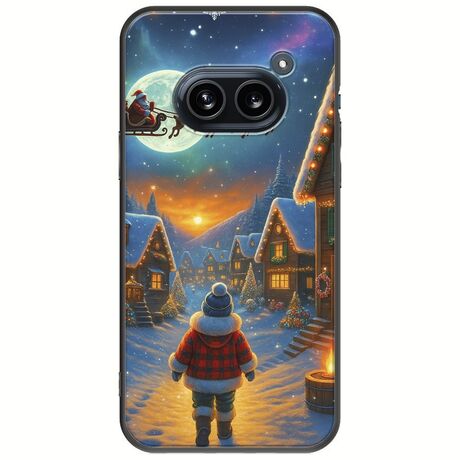 Santa Over The Village Nothing Phone (2a) 5G Black TPU (Μαύρη Σιλικόνη)