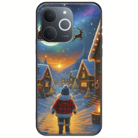 Santa Over The Village Realme Note 70T Black TPU (Μαύρη Σιλικόνη)