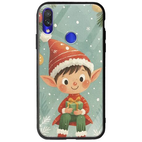 Smiling Elf Present Xiaomi Redmi Note 7 Groove TPU (Tempered Glass και TPU)