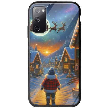 Santa Over The Village Samsung Galaxy S20 Groove TPU (Tempered Glass και TPU)