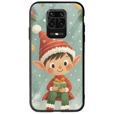 Smiling Elf Present Xiaomi Redmi Note 9S / 9 Pro / 9 Pro Max Groove TPU (Tempered Glass και TPU)