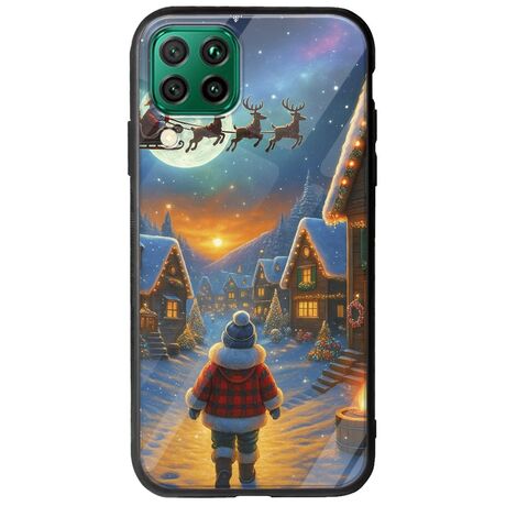 Santa Over The Village Huawei P40 Lite Groove TPU (Tempered Glass και TPU)
