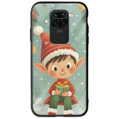 Smiling Elf Present Xiaomi Redmi Note 9 Groove TPU (Tempered Glass και TPU)