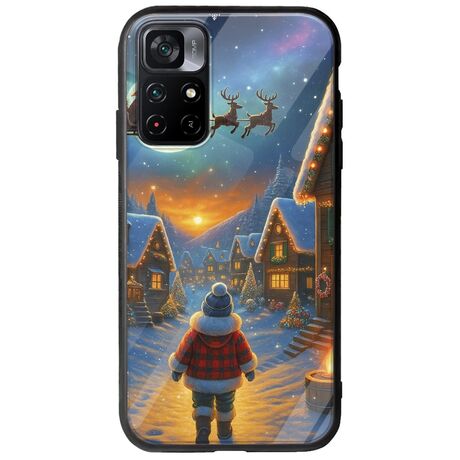 Santa Over The Village Xiaomi Poco M4 Pro 5G Groove TPU (Tempered Glass και TPU)