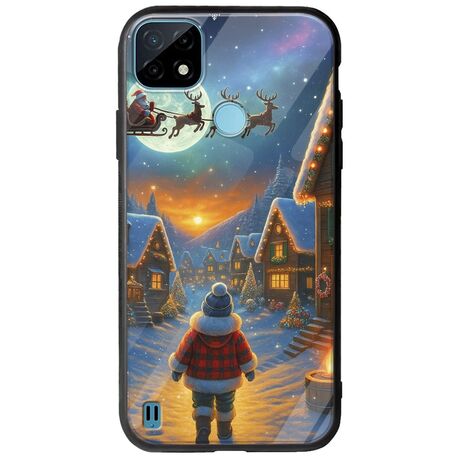 Santa Over The Village Realme C21Y / Realme C25Y Groove TPU (Tempered Glass και TPU)