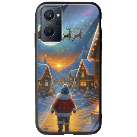 Santa Over The Village Realme 9i Groove TPU (Tempered Glass και TPU)