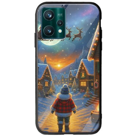 Santa Over The Village Realme 9 Pro Groove TPU (Tempered Glass και TPU)