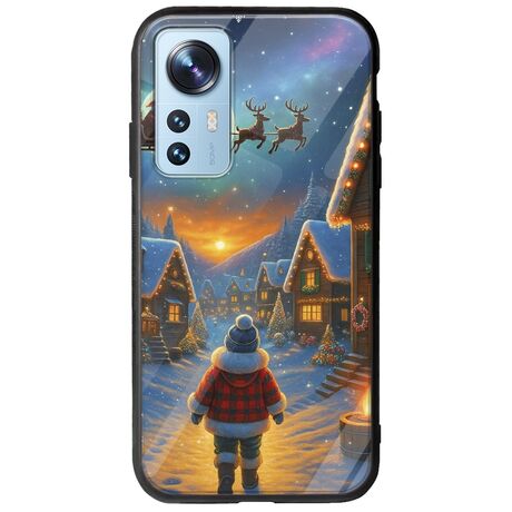 Santa Over The Village Xiaomi 12 / 12X Groove TPU (Tempered Glass και TPU)