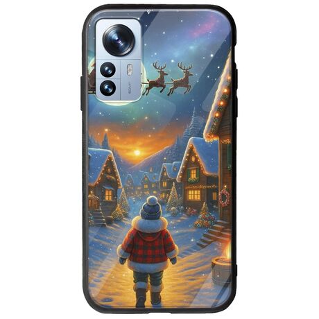 Santa Over The Village Xiaomi 12 Pro Groove TPU (Tempered Glass και TPU)