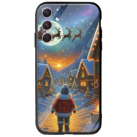 Santa Over The Village Samsung Galaxy A14 5G Groove TPU (Tempered Glass και TPU)