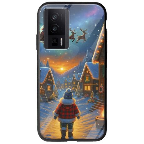 Santa Over The Village Xiaomi Poco F5 Pro 5G Groove TPU (Tempered Glass και TPU)