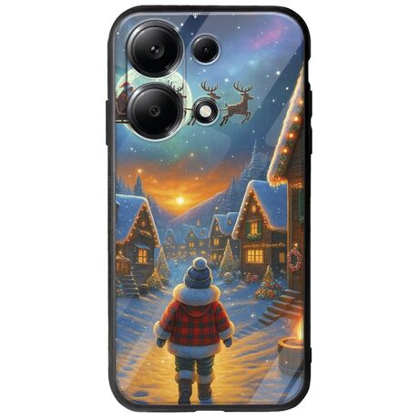 Santa Over The Village Xiaomi Poco M6 Pro 4G Groove TPU (Tempered Glass και TPU)