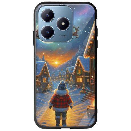 Santa Over The Village Realme C63 Groove TPU (Tempered Glass και TPU)