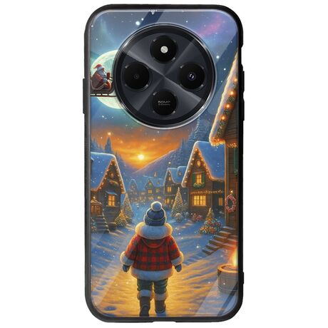 Santa Over The Village Xiaomi Poco C75 4G Groove TPU (Tempered Glass και TPU)