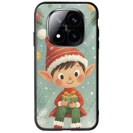 Smiling Elf Present Xiaomi Redmi Note 14 Pro+ 5G Groove TPU (Tempered Glass και TPU)