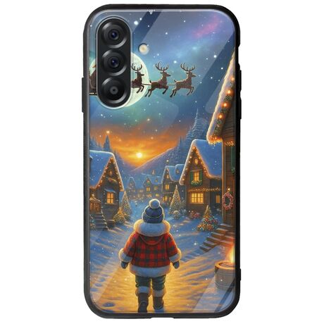 Santa Over The Village Samsung Galaxy A56 5G Groove TPU (Tempered Glass και TPU)