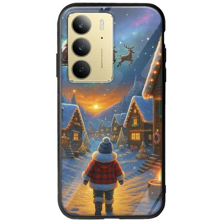 Santa Over The Village Realme 14x 5G Groove TPU (Tempered Glass και TPU)