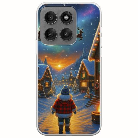 Santa Over The Village Motorola Edge 60 Pro 5G Flexible TPU (Διάφανη Σιλικόνη)