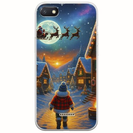 Santa Over The Village Xiaomi Redmi 6A Flexible TPU (Διάφανη Σιλικόνη)