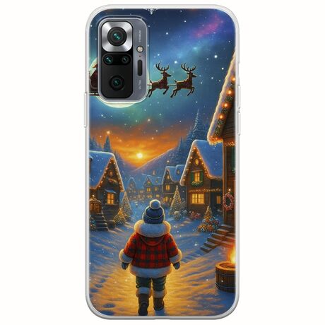 Santa Over The Village Xiaomi Redmi Note 10 Pro / 10 Pro Max Flexible TPU (Διάφανη Σιλικόνη)