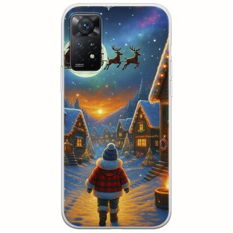 Santa Over The Village Xiaomi Redmi Note 11 Pro 4G / 5G Flexible TPU (Διάφανη Σιλικόνη)