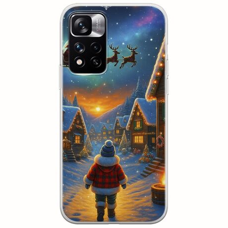 Santa Over The Village Xiaomi Redmi Note 11 Pro Plus 5G Flexible TPU (Διάφανη Σιλικόνη)