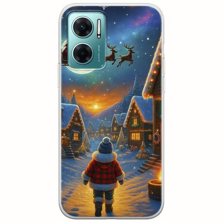 Santa Over The Village Xiaomi Redmi 10 5G Flexible TPU (Διάφανη Σιλικόνη)
