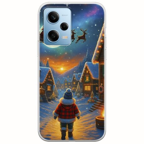 Santa Over The Village Xiaomi Redmi Note 12 4G Flexible TPU (Διάφανη Σιλικόνη)