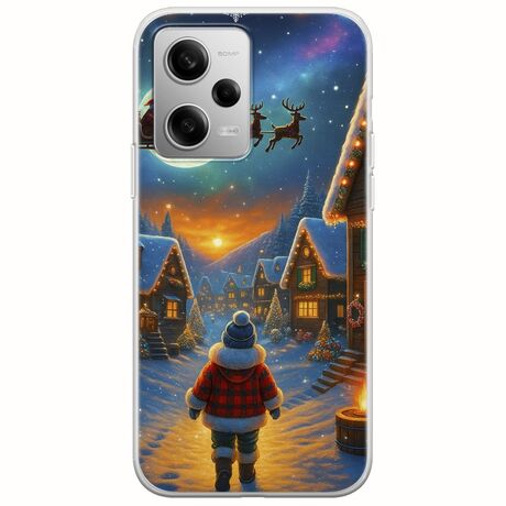 Santa Over The Village Xiaomi Redmi Note 12 Pro 5G Flexible TPU (Διάφανη Σιλικόνη)