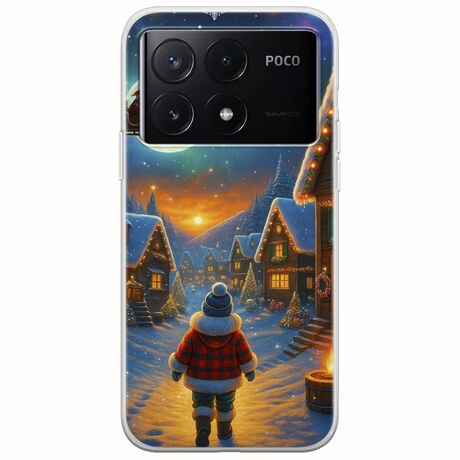 Santa Over The Village Xiaomi Poco X6 Pro 5G Flexible TPU (Διάφανη Σιλικόνη)
