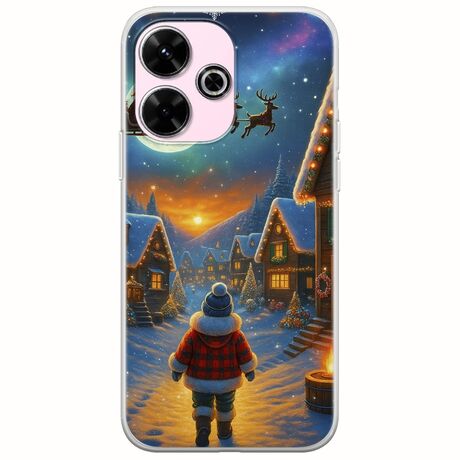 Santa Over The Village Xiaomi Redmi 13 4G Flexible TPU (Διάφανη Σιλικόνη)