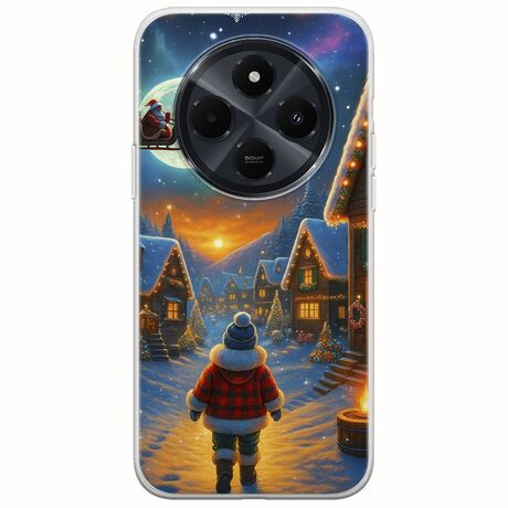 Santa Over The Village Xiaomi Redmi 14C Flexible TPU (Διάφανη Σιλικόνη)