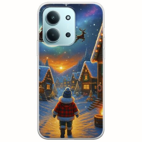 Santa Over The Village Xiaomi Redmi 15C Flexible TPU (Διάφανη Σιλικόνη)