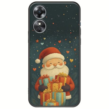 North Pole Gifts Oppo A17 Black TPU (Μαύρη Σιλικόνη)